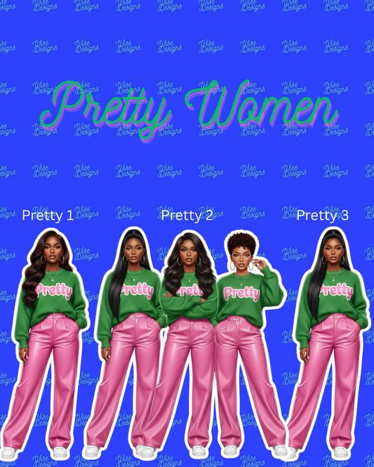 Divine Nine Sorority Inspired Vinyl Die Cut Stickers 💙💛💗💚