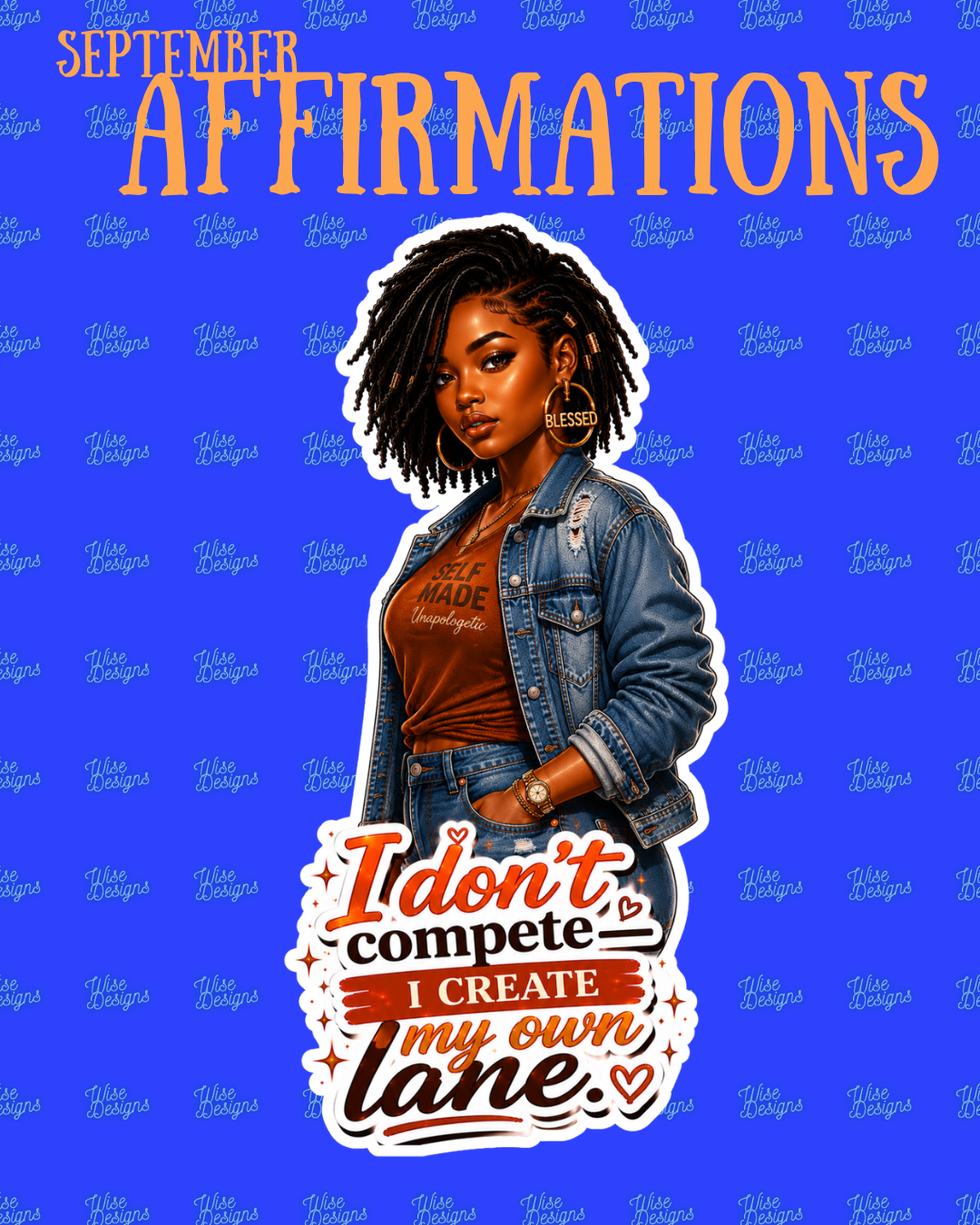 September Affirmations Vinyl Die Cut Stickers