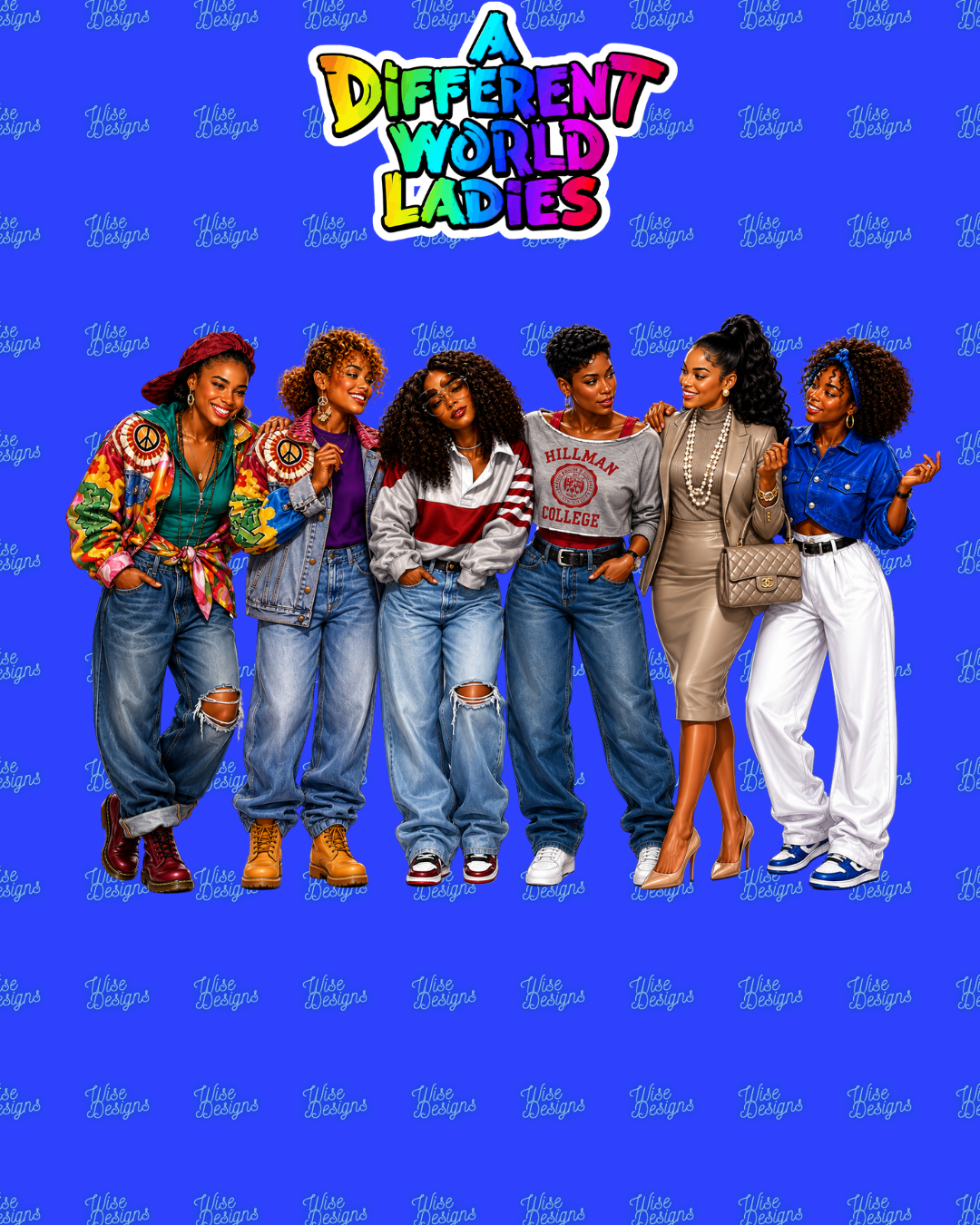 A Different World Ladies Vinyl Die Cut Stickers