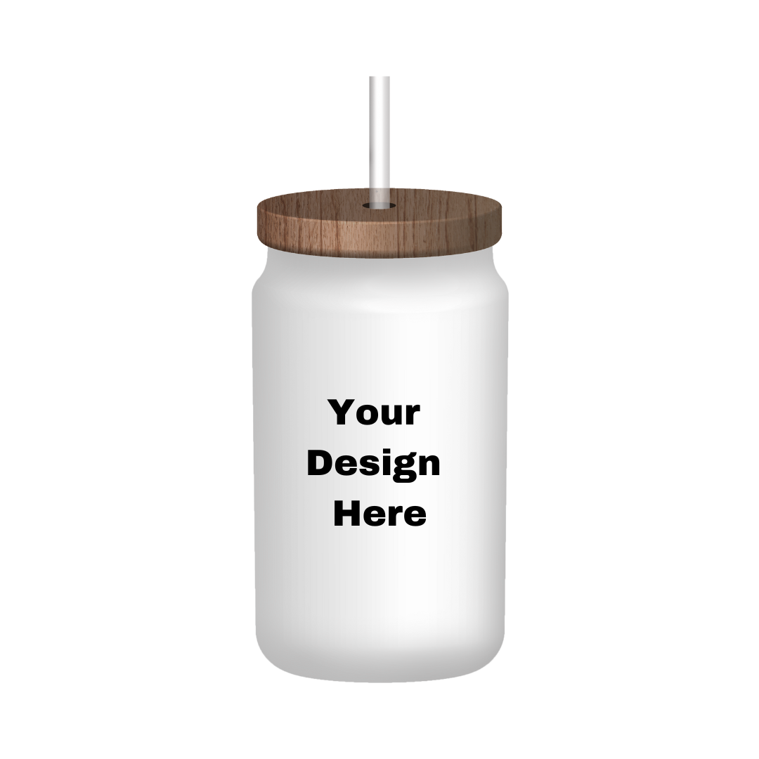 Custom 16 0z. Glass Jar - Premium Cup from Wise Designs - Just $15! Shop now at Wise Designs