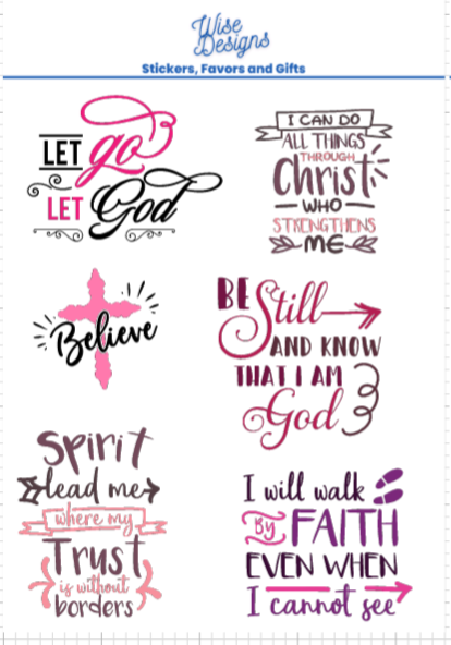 Gotta Have Faith - Premium Kiss Cut from Wise Designs - Just $5! Shop now at Wise Designs