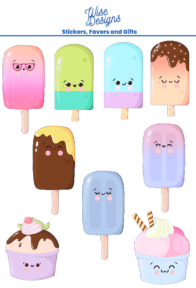 Cold Treats - Premium Kiss Cut from Wise Designs - Just $5! Shop now at Wise Designs