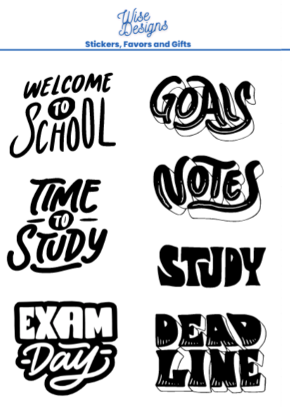 Students Gotta Learn! - Premium Kiss Cut from Wise Designs - Just $5! Shop now at Wise Designs