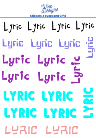 Custom Name Stickers - Premium Kiss Cut from Wise Designs - Just $6! Shop now at Wise Designs