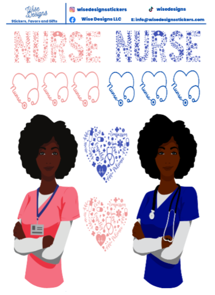 Healing Heroes Sticker Collection - Premium Kiss Cut from Wise Designs - Just $5! Shop now at Wise Designs