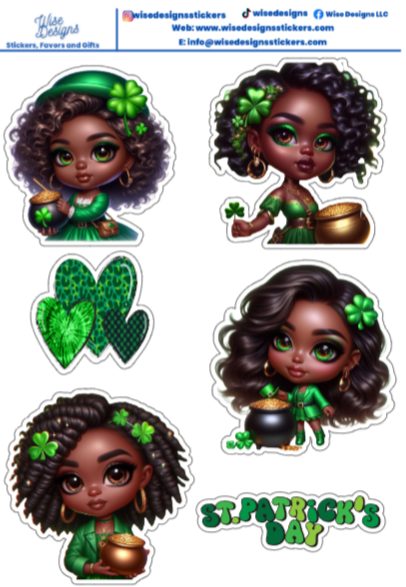 St. Patty's Day - Premium Kiss Cut from Wise Designs - Just $5! Shop now at Wise Designs