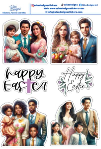 Church on Easter Sunday - Premium Kiss Cut Stickers from Wise Designs - Just $5! Shop now at Wise Designs