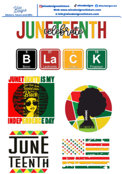 Juneteenth Sticker Sheets