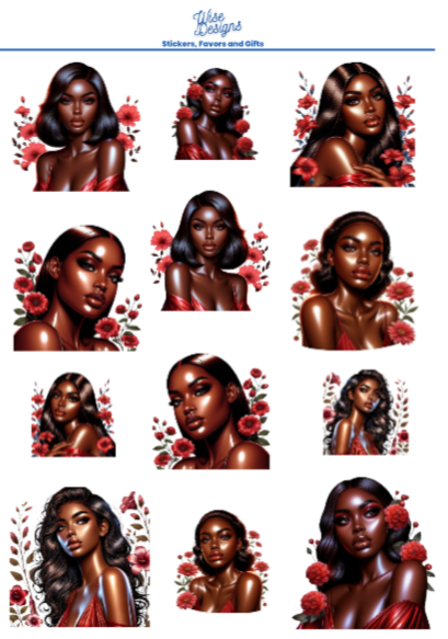 Let It Bloom Sticker Sheet - Premium Kiss Cut Stickers from Wise Designs - Just $5! Shop now at Wise Designs