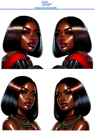 Black Women Are Black History Sticker Sheets - Premium Kiss Cut Stickers from Wise Designs - Just $5! Shop now at Wise Designs