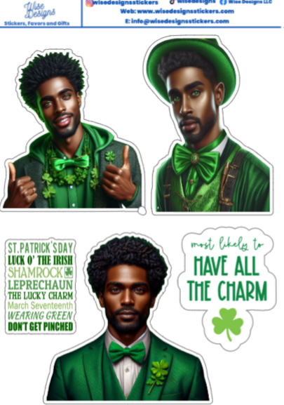 St. Patty's Day - Premium Kiss Cut from Wise Designs - Just $5! Shop now at Wise Designs