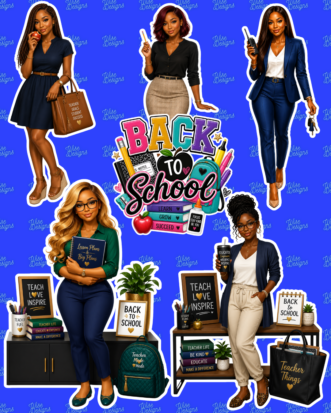 Back to School Vinyl Die Cut Stickers