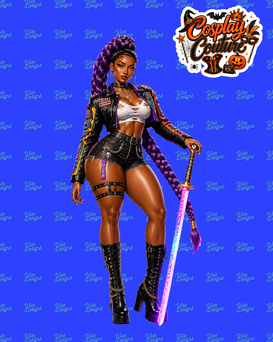 Cosplay Couture Vinyl Die Cit Stickers