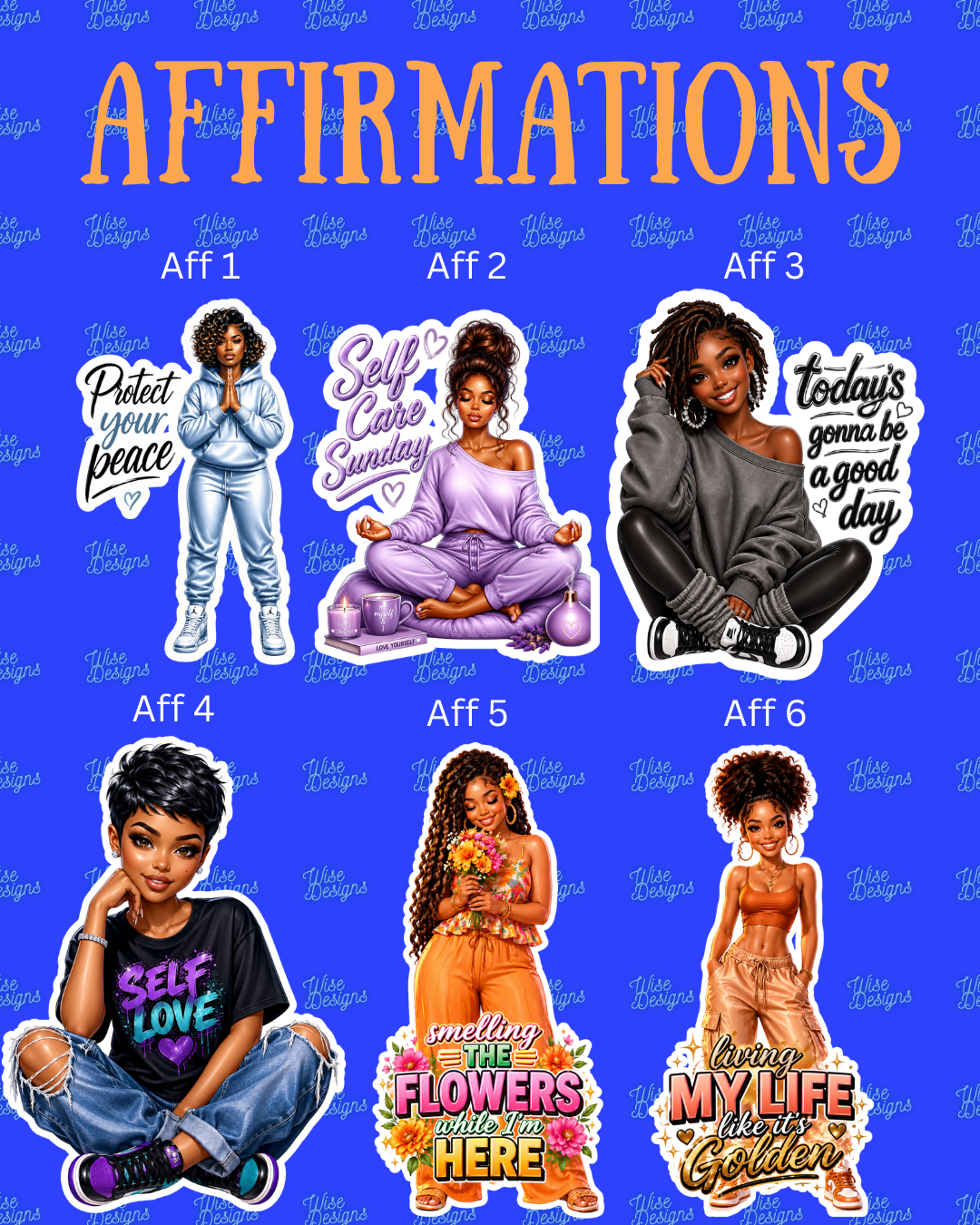 Affirmation Vinyl Die Cut Stickers ✨💖