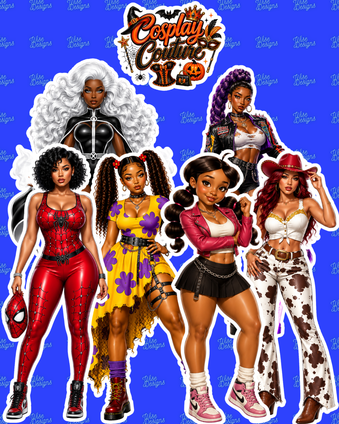 Cosplay Couture Vinyl Die Cit Stickers