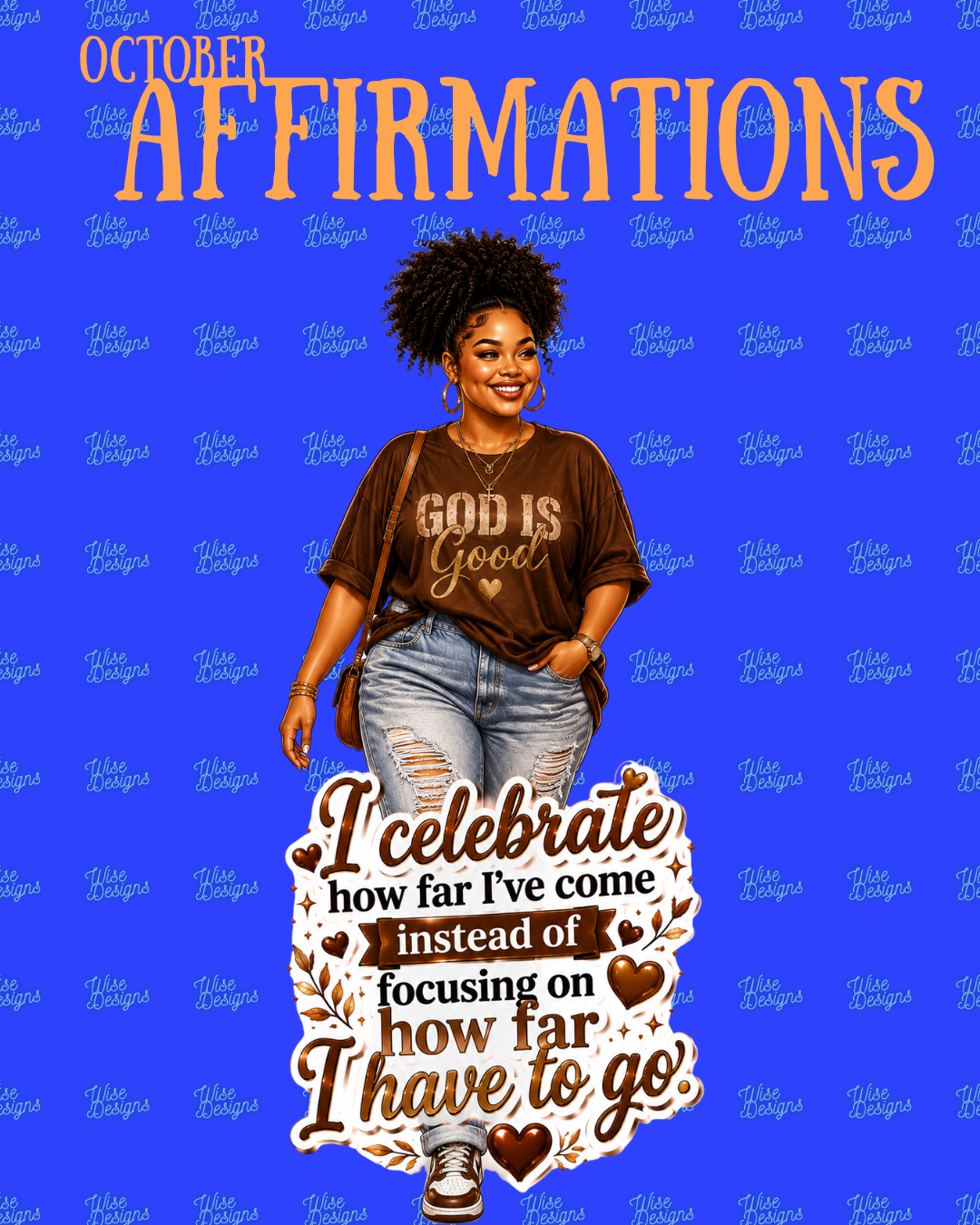 October Affirmations Vinyl Die Cut Stickers