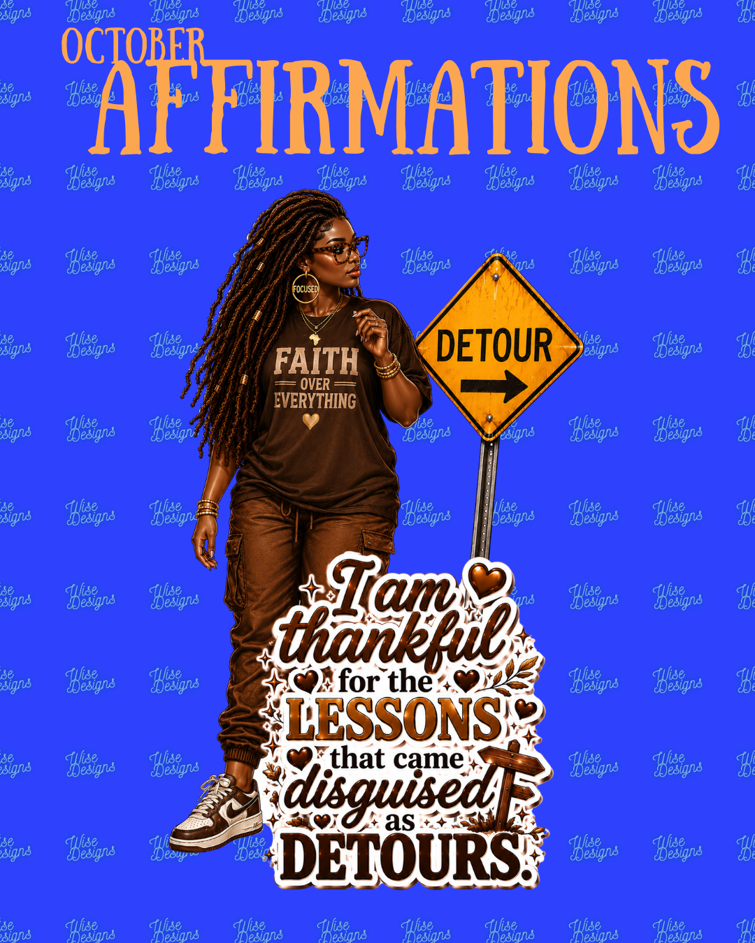 October Affirmations Vinyl Die Cut Stickers