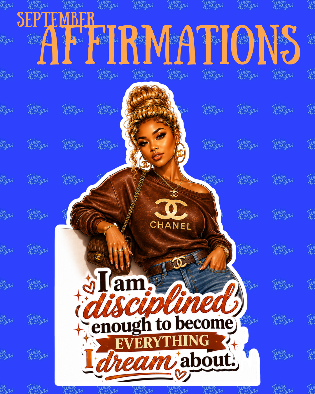 September Affirmations Vinyl Die Cut Stickers