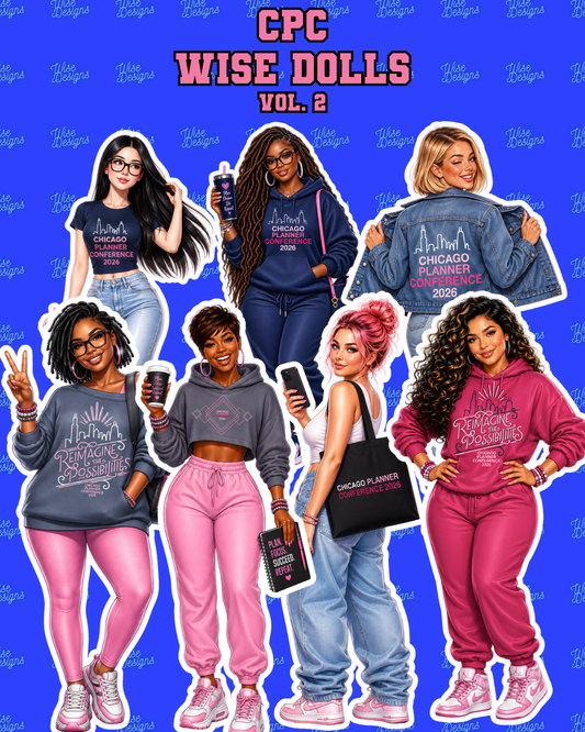 CPC Wise Dolls Volume 2 Vinyl Die Cut Stickers