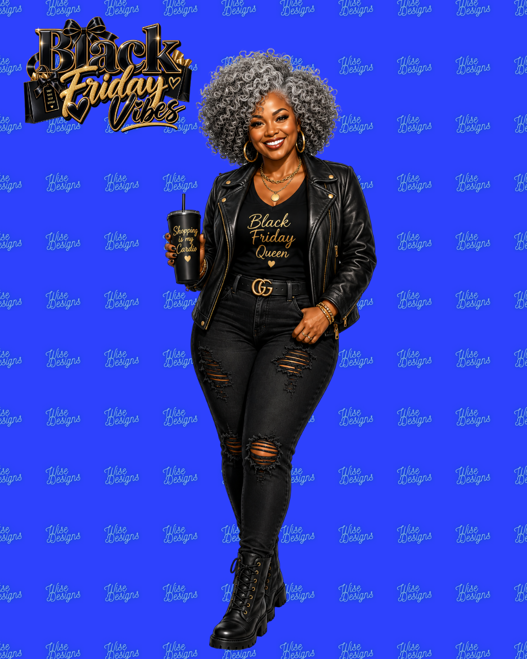 Black Friday Vibes Vinyl Die Cut Stickers