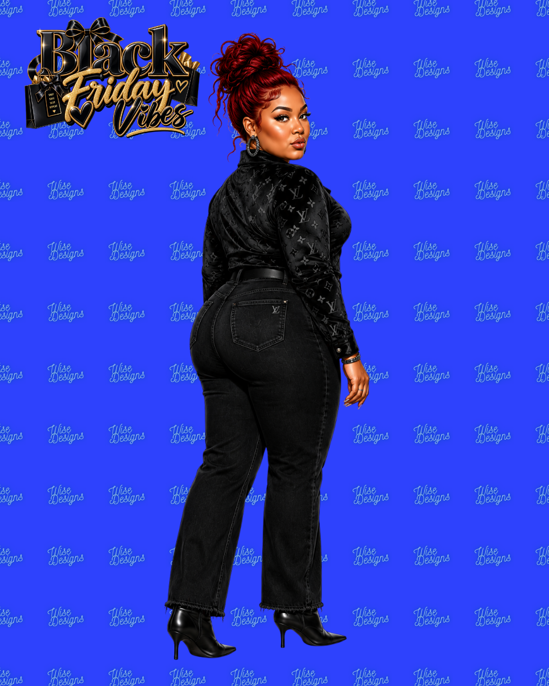 Black Friday Vibes Vinyl Die Cut Stickers
