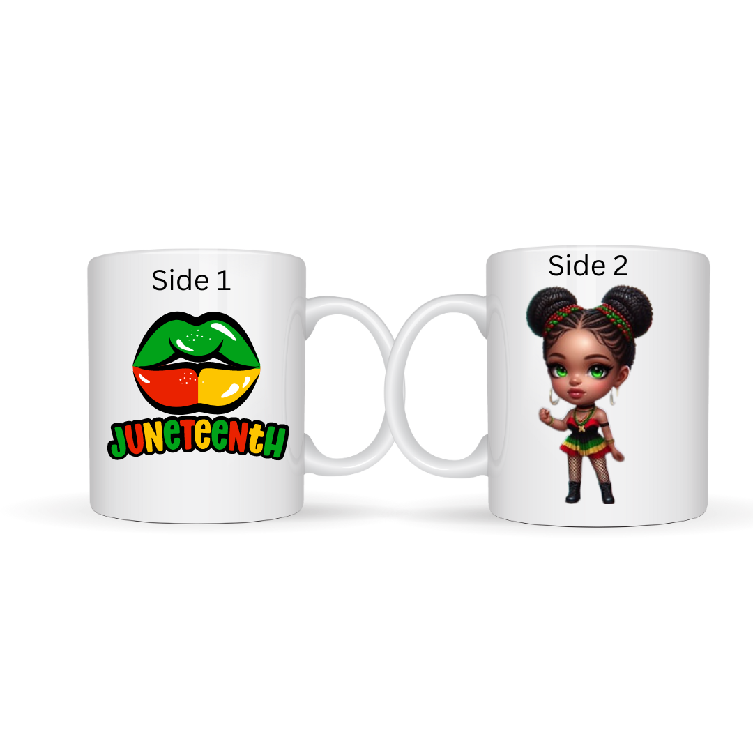 Juneteenth and Black Father Coffee Mugs - Premium Drinkware from Wise Designs - Just $10! Shop now at Wise Designs 