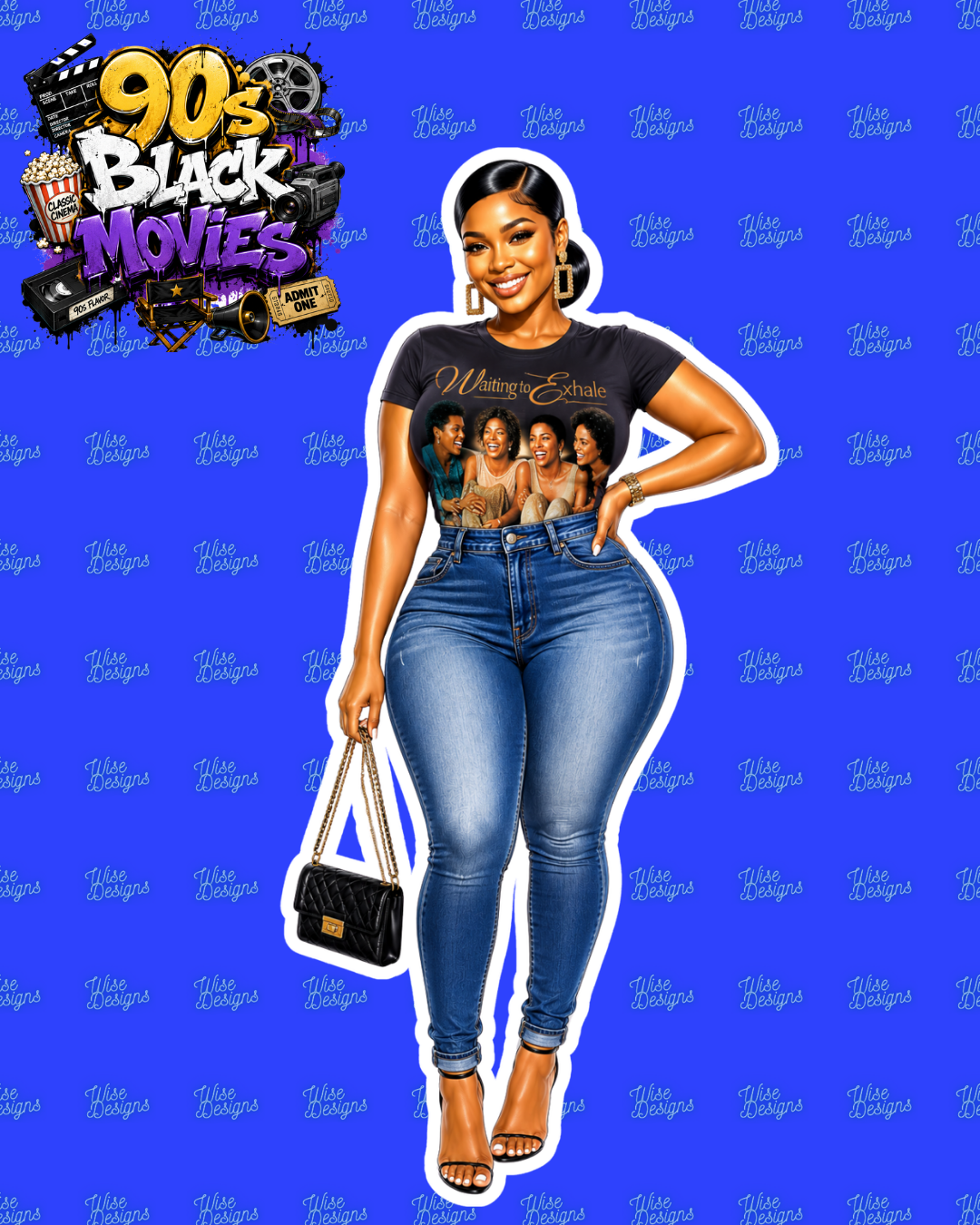 90s Black Movies Vinyl Die Cut Stickers