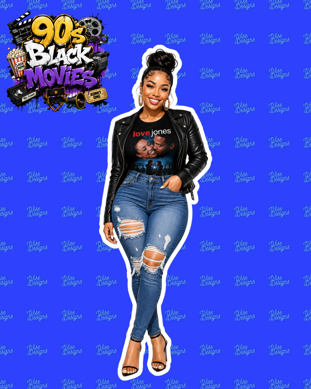 90s Black Movies Vinyl Die Cut Stickers