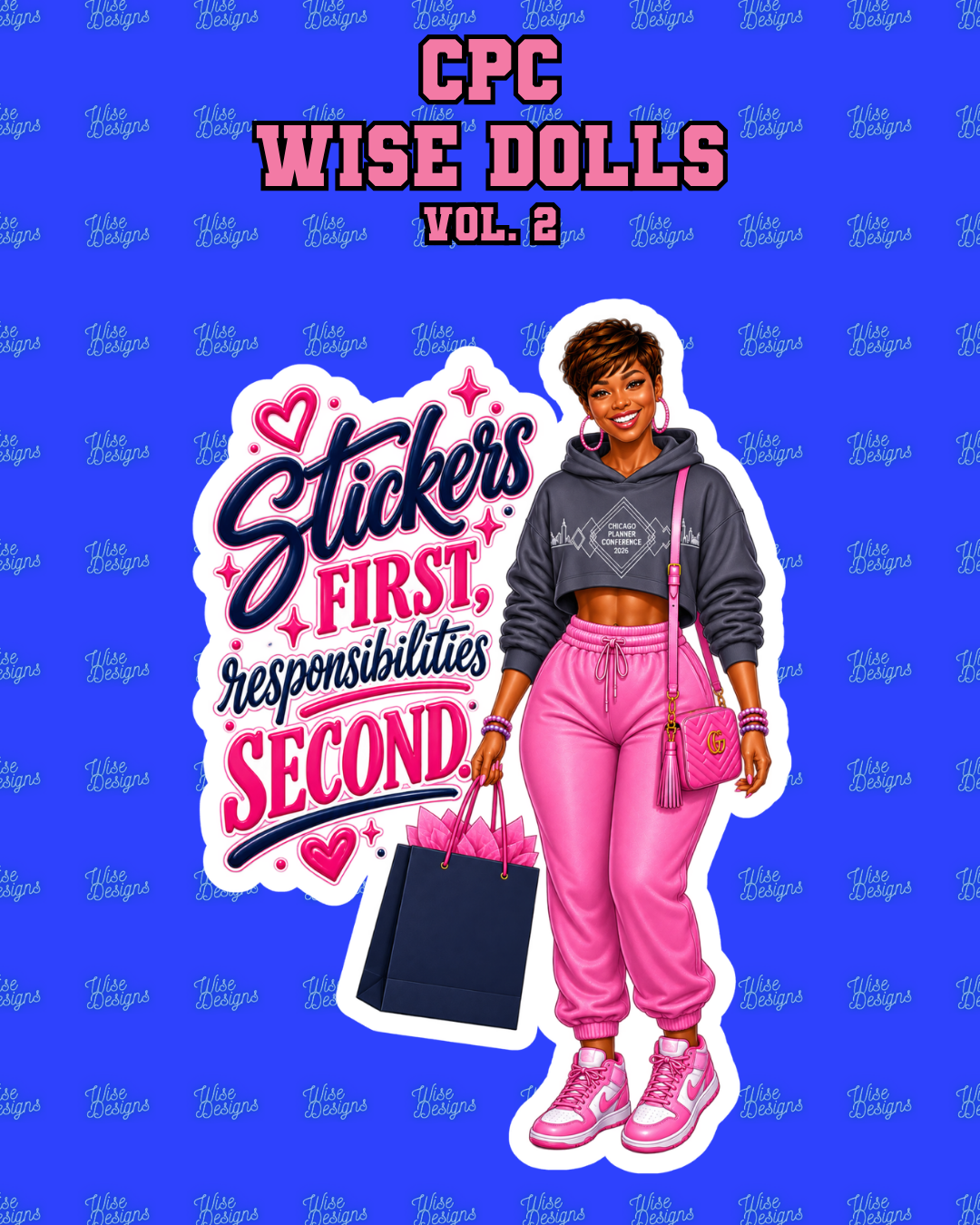 CPC Wise Dolls Volume 2 Vinyl Die Cut Stickers