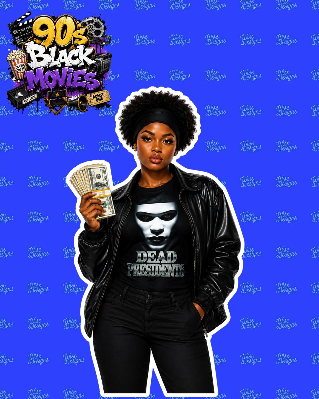 90s Black Movies Vinyl Die Cut Stickers