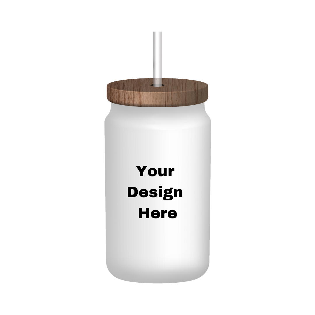 Custom 16 0z. Glass Jar - Premium Cup from Wise Designs  - Just $15! Shop now at Wise Designs 