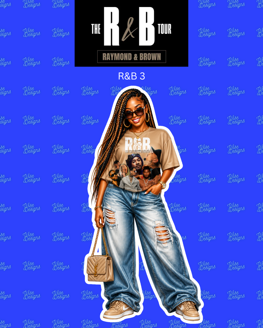 R&B Vinyl Die Cut Stickers