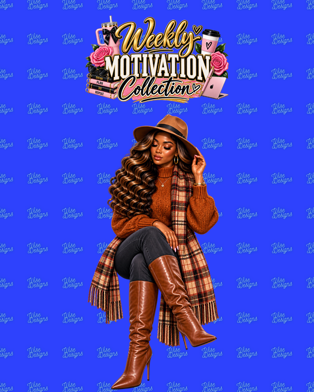 Weekly Motivation Collection 2 Vinyl Die Cut Stickers
