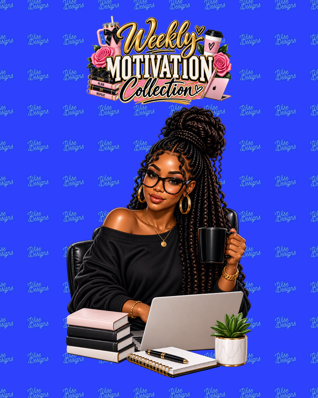 Weekly Motivation Collection 2 Vinyl Die Cut Stickers