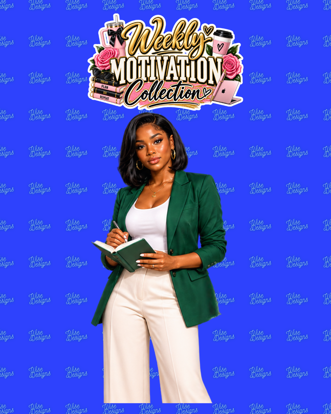 Weekly Motivation Vinyl Die Cut Stickers