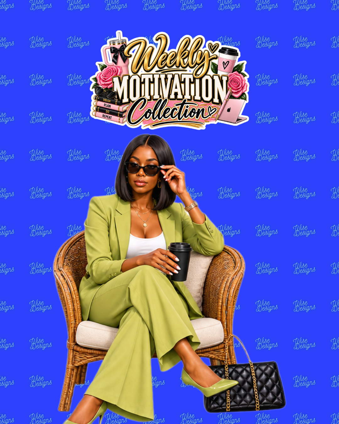 Weekly Motivation Vinyl Die Cut Stickers
