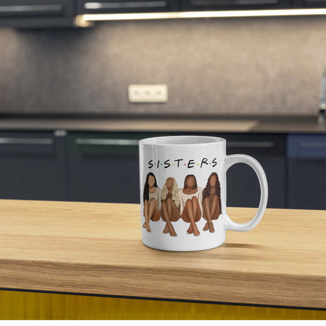 Sisters Coffee Mugs - Premium Mug from Wise Designs - Just $10! Shop now at Wise Designs 