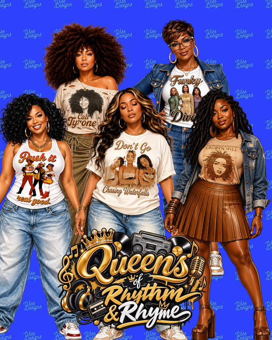 Queens of Rhythm & Rhyme Vinyl Die Cut Stickers