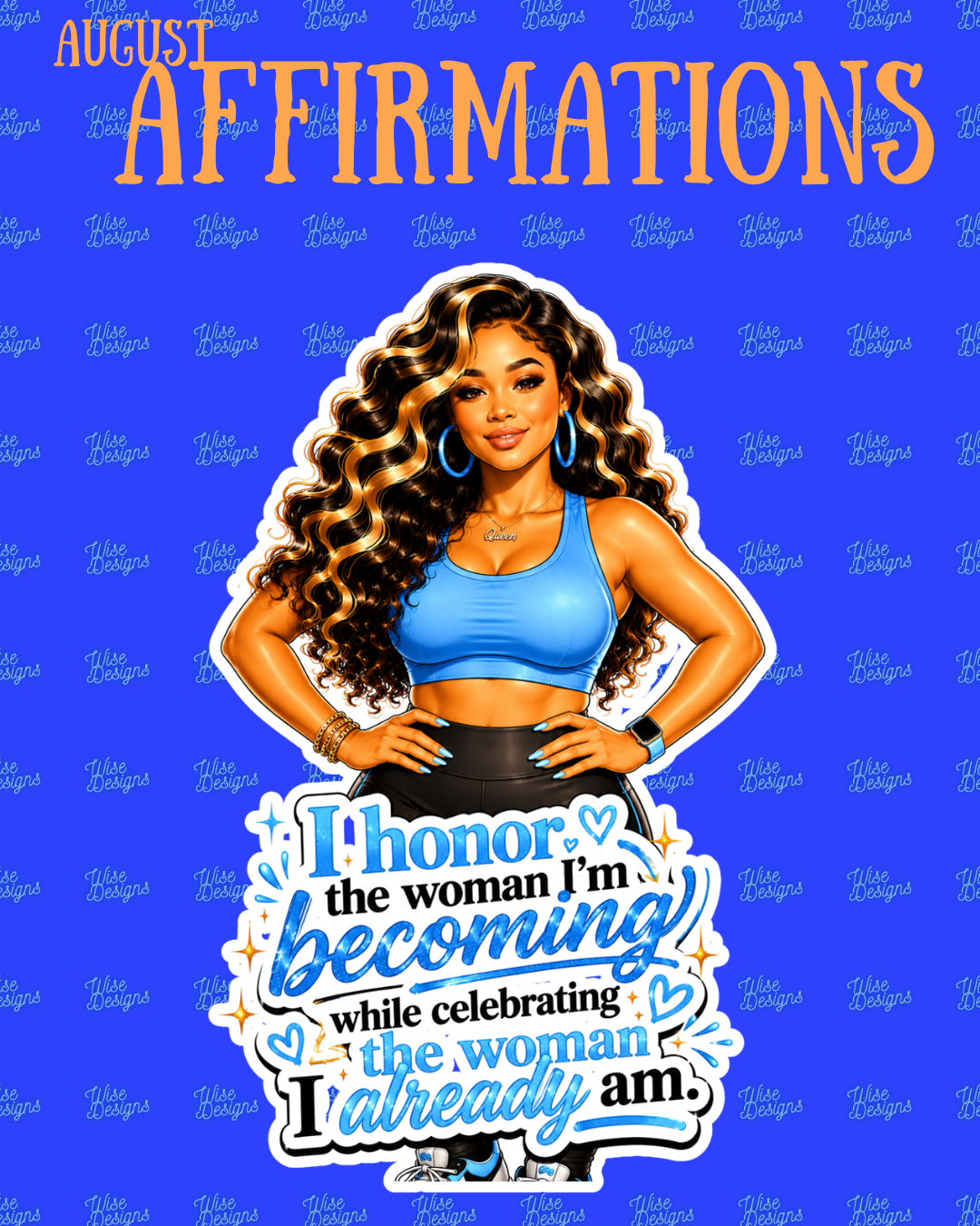 August Affirmations Vinyl Die Cut Stickers