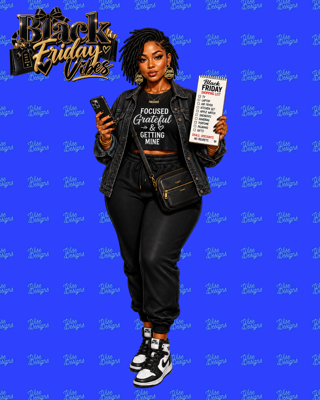 Black Friday Vibes Vinyl Die Cut Stickers