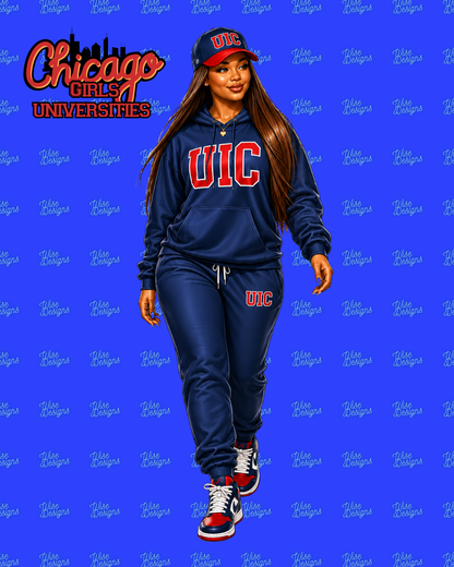 Chicago Girls: Universities Vinyl Die Cut Stickers
