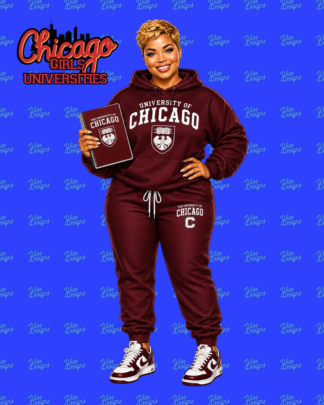 Chicago Girls: Universities Vinyl Die Cut Stickers