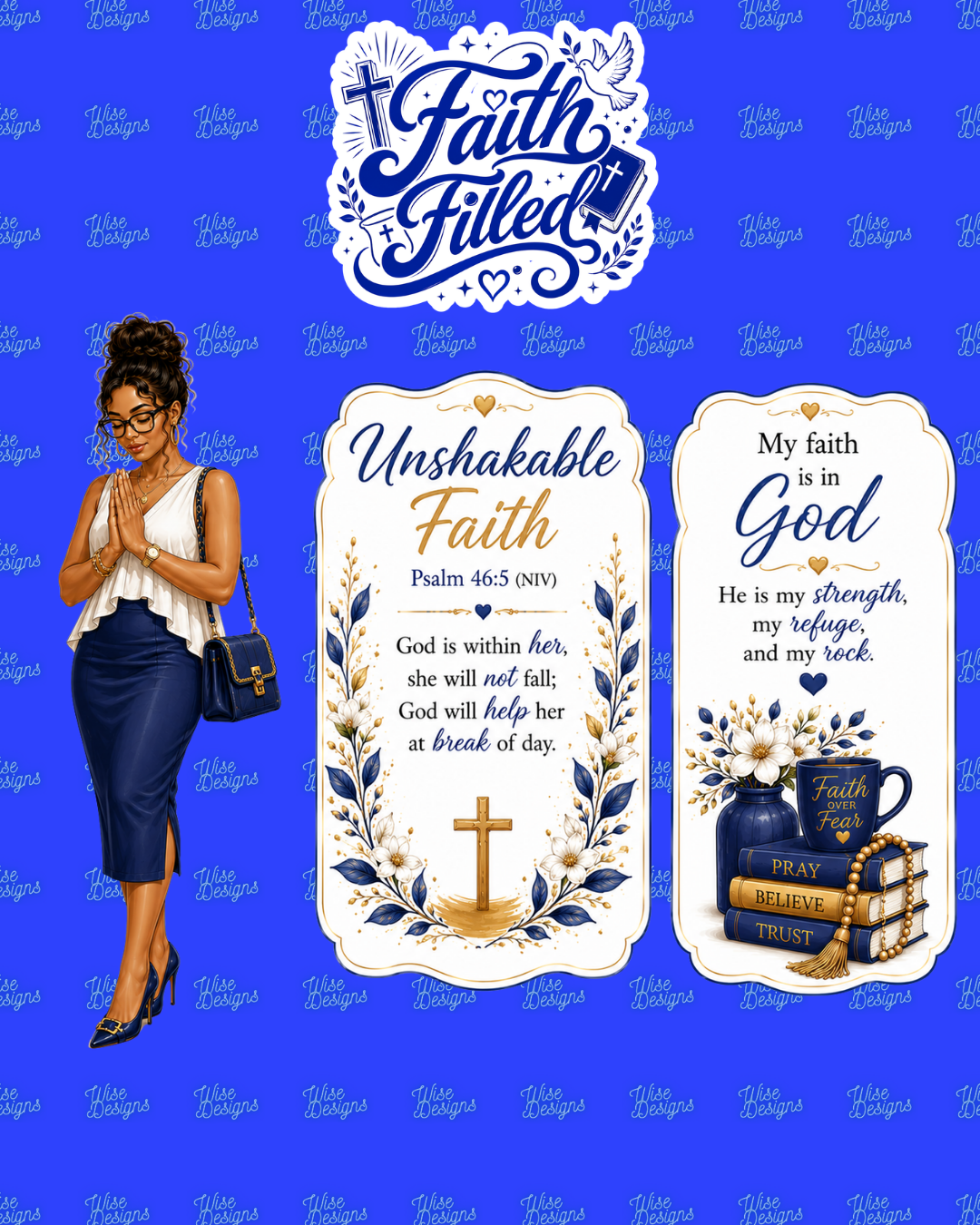 Faith Filled Vinyl Die Cut Stickers