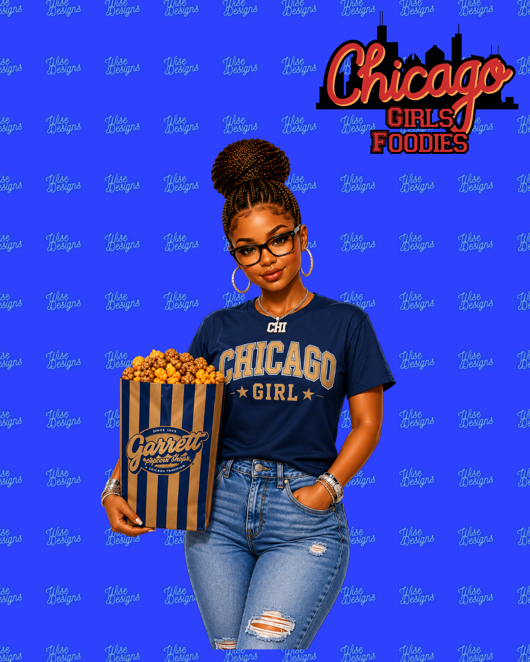 Chicago Girls: Foodies Vinyl Die Cut Stickers