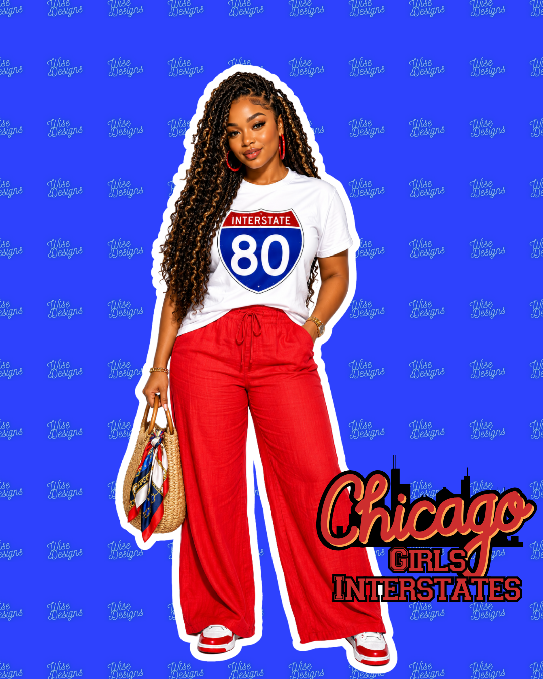 Chicago Girls: Interstates Vinyl Die Cut Stickers