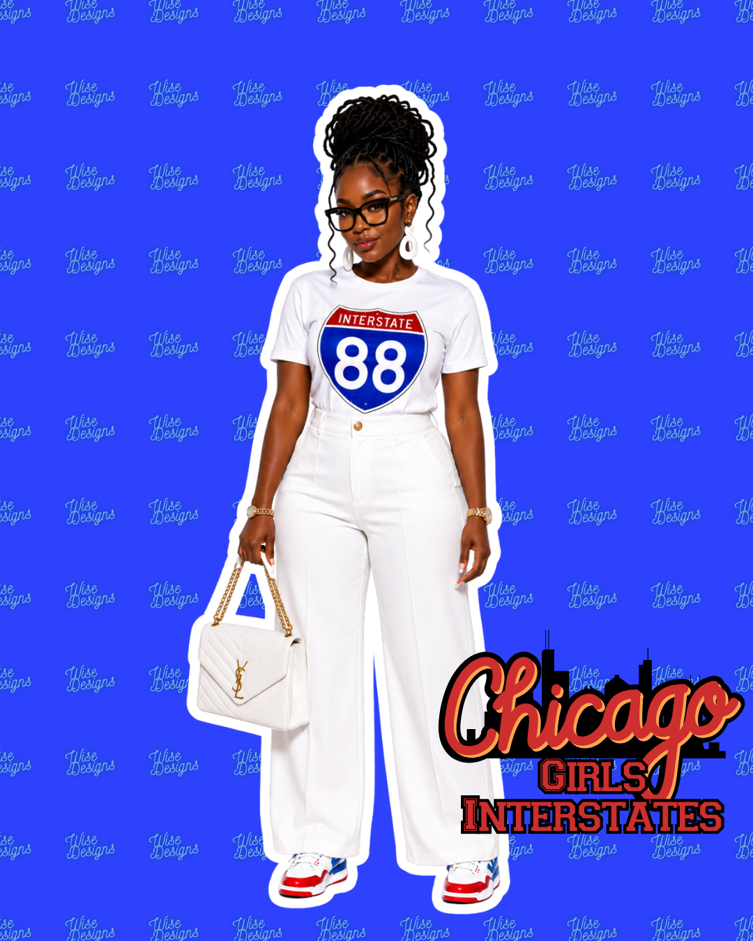 Chicago Girls: Interstates Vinyl Die Cut Stickers