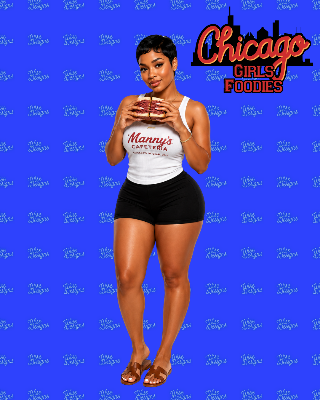 Chicago Girls: Foodies Vinyl Die Cut Stickers