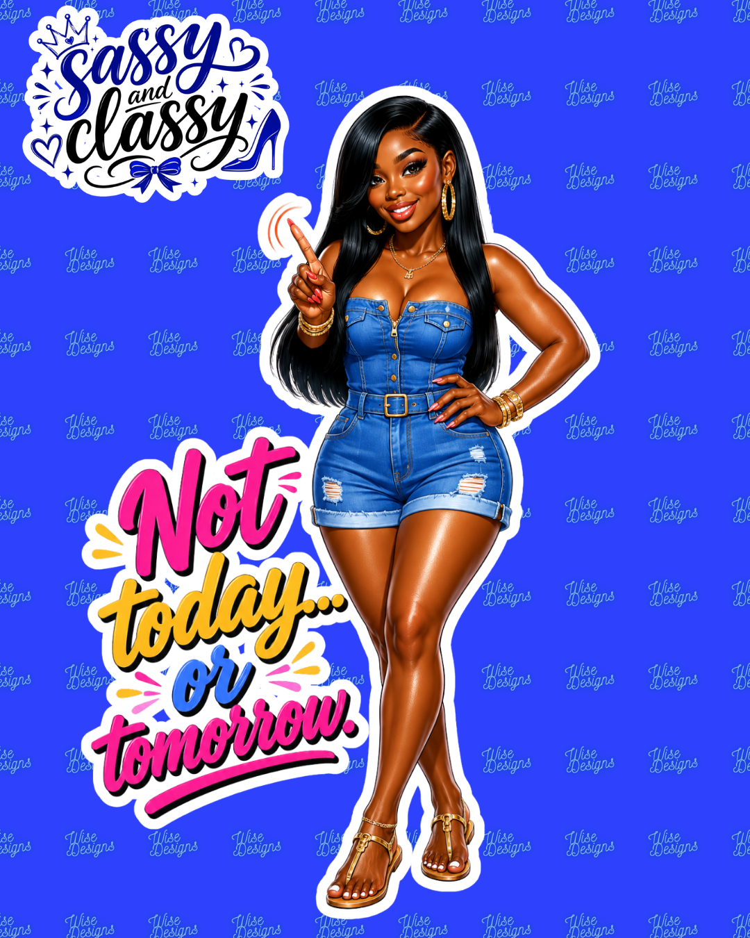 Sassy & Classy Vinyl Die Cut Stickers
