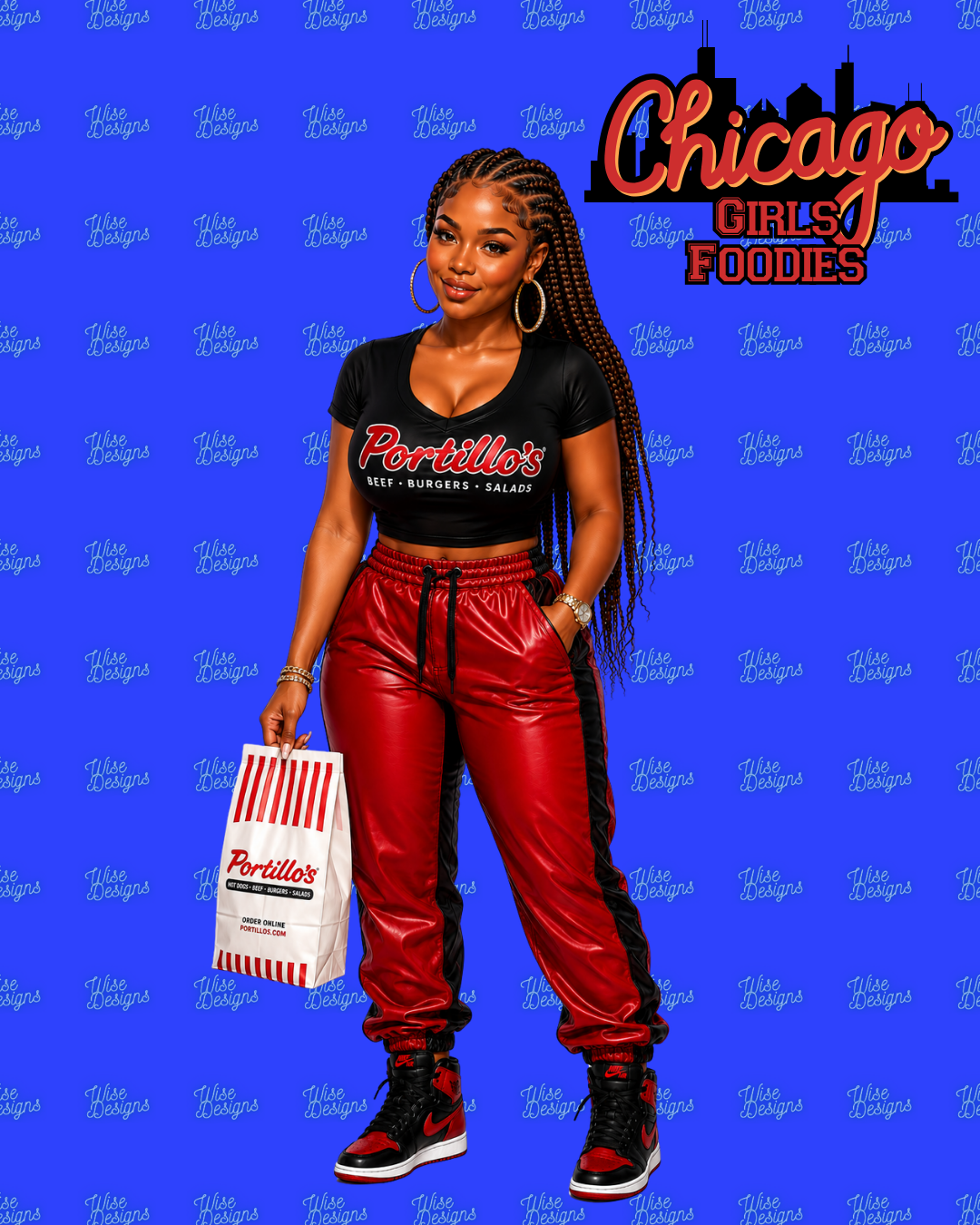 Chicago Girls: Foodies Vinyl Die Cut Stickers