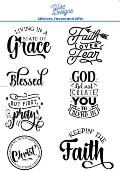 Gotta Have Faith - Premium Kiss Cut from Wise Designs - Just $5! Shop now at Wise Designs 